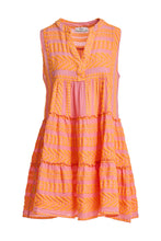 Load image into Gallery viewer, Ella Sleeveless Short Dress - Orange/Pink

