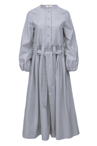 Naxos Long Sleeves Dress - Collage White 062