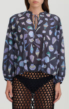 Load image into Gallery viewer, Palm Desert Blouse - Midnight Shell Print
