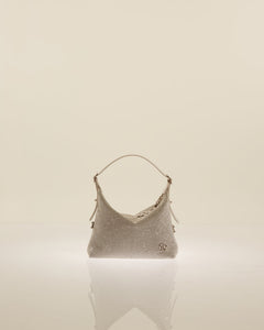 Crystal Bamba Bag - White