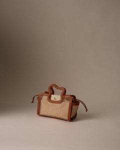 Gigi Crystal Net Bag - Brown