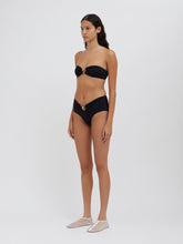 Load image into Gallery viewer, Ruched Prong Bandeau - Black
