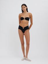 Load image into Gallery viewer, Ruched Prong Bandeau - Black
