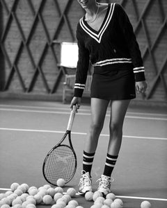 Prince Sporty Court Skirt - Navy 31 / White