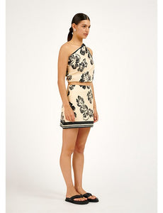 Marcy Mini Skirt - Hibiscus Sunrise
