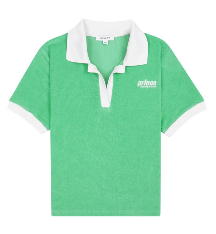 Prince Sporty Terry Polo - Clean Mint/White