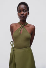 Load image into Gallery viewer, Andrea Halter Knot Top - Nori
