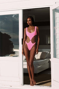 Augusta Swimsuit - Faded Neon Pink