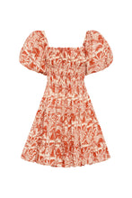Load image into Gallery viewer, Kub Dress - Red Palm Scene
