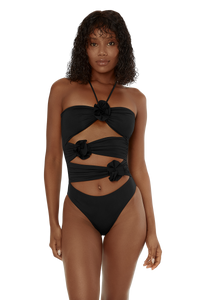 Trinitaria One Piece Bathing Suit- Black