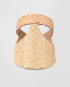 Lia Visor Joined - Natural Leather/Natural Viscose Fsc