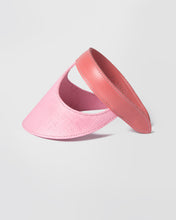 Load image into Gallery viewer, Lia Visor Joined - Pink Leather/Pink Viscose Fsc
