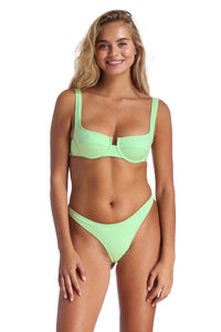 Brigitte Bikini Set - Faded Neon Green