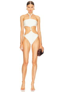 Caitriona Halter One Piece - Off White