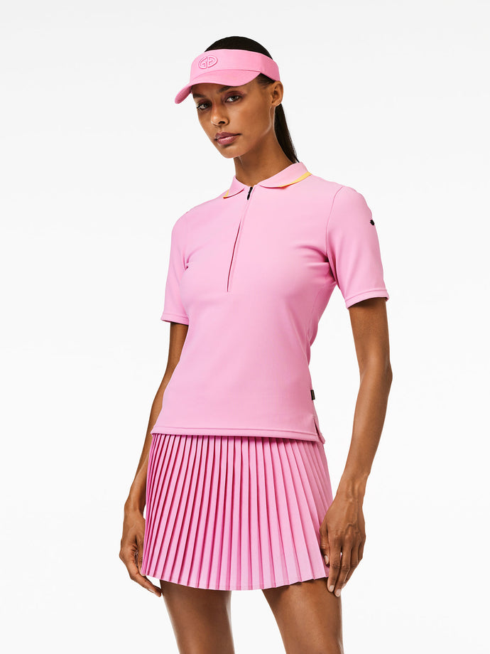 Cassia Short Sleeve Top - Miami Pink
