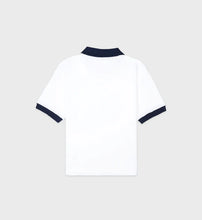 Load image into Gallery viewer, Hotel du Cap Cursive Terry Polo - White/Navy
