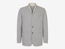 Load image into Gallery viewer, Ellen Blazer Cotton Seersucker Unstructured Blazer -  Pearl Grey
