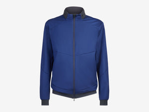 Cruise Jacket Wool and Bio Nylon Laminated Jacket - Mid Blue