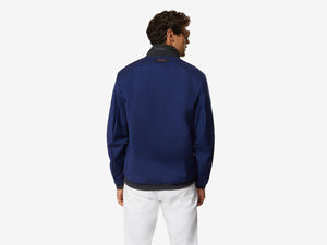 Cruise Jacket Wool and Bio Nylon Laminated Jacket - Mid Blue