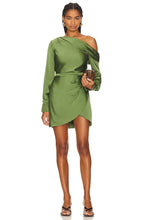 Load image into Gallery viewer, Cameron One Shoulder Mini Dress - Nori

