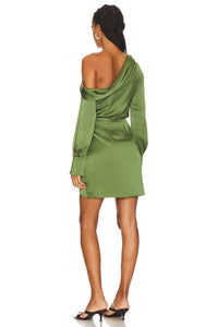 Cameron One Shoulder Mini Dress - Nori