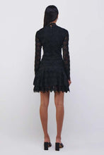 Load image into Gallery viewer, Joy Guipure Lace LS Mini Dress - Black
