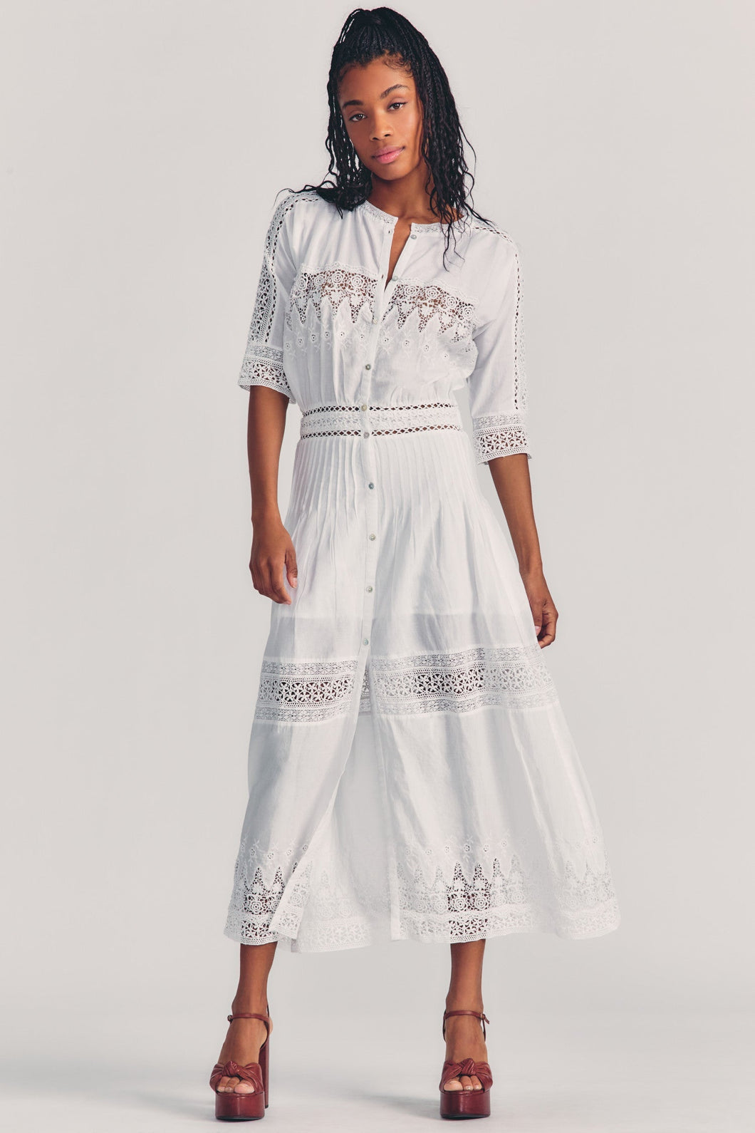 Beth Dress - White