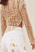 Load image into Gallery viewer, Gill Top Crochet Coverup - Champagne
