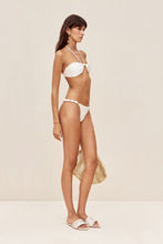 Load image into Gallery viewer, Euphrasia Halter Bikini Top - Off White
