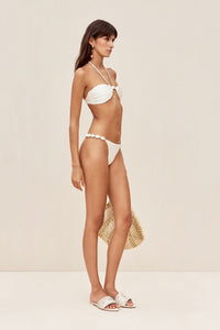 Euphrasia Halter Bikini Top - Off White