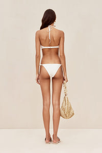 Euphrasia Halter Bikini Top - Off White
