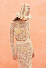 Load image into Gallery viewer, Dawson Skirt Crochet Coverup - Champagne
