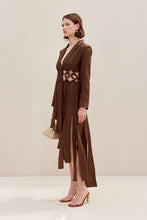 Load image into Gallery viewer, Elana Midi Dress Sleeved - Affogato
