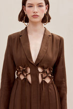 Load image into Gallery viewer, Elana Midi Dress Sleeved - Affogato
