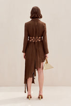 Load image into Gallery viewer, Elana Midi Dress Sleeved - Affogato
