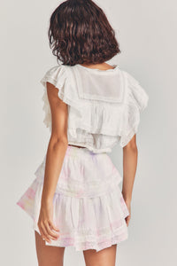 Ruffle Mini Skirt - Multi Tie Dye