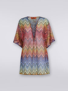 Short Cover Up - Multicolor Chevron