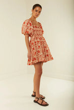 Load image into Gallery viewer, Kub Dress - Red Palm Scene
