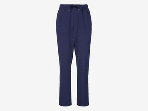 Summer Mindset Cotton Seersucker Drawstring Pants - Mid Blue