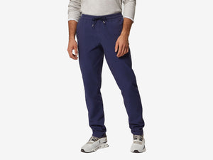 Summer Mindset Cotton Seersucker Drawstring Pants - Mid Blue