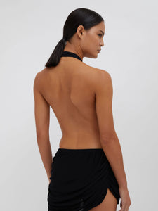 Petra Drape Loin Brief - Black