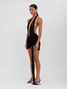 Petra Drape Loin Brief - Black