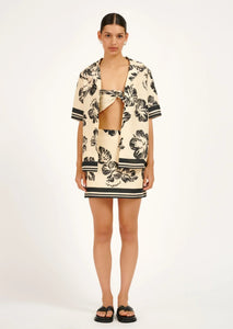 Marcy Mini Skirt - Hibiscus Sunrise