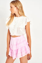 Load image into Gallery viewer, Ruffle Mini Skirt - Peony Pink
