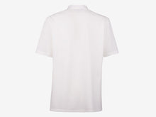 Load image into Gallery viewer, Fish Tail Short Cotton Piqué Short Sleeve Henley Shirt - White
