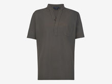 Load image into Gallery viewer, Fish Tail Short Cotton Shirt - Graphite
