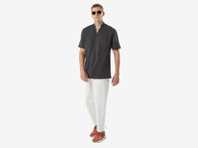 Load image into Gallery viewer, Fish Tail Short Cotton Shirt - Graphite
