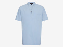 Load image into Gallery viewer, Fish Tail Short Cotton Shirt - Sky Blue
