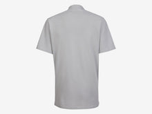 Load image into Gallery viewer, Fish Tail Short Cotton Chambray Polo Shirt - Lead Grey
