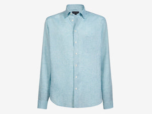 Camicia Classica Bd Linen Shirt - Powder Blue